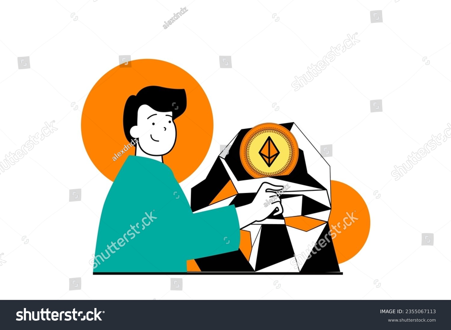 B